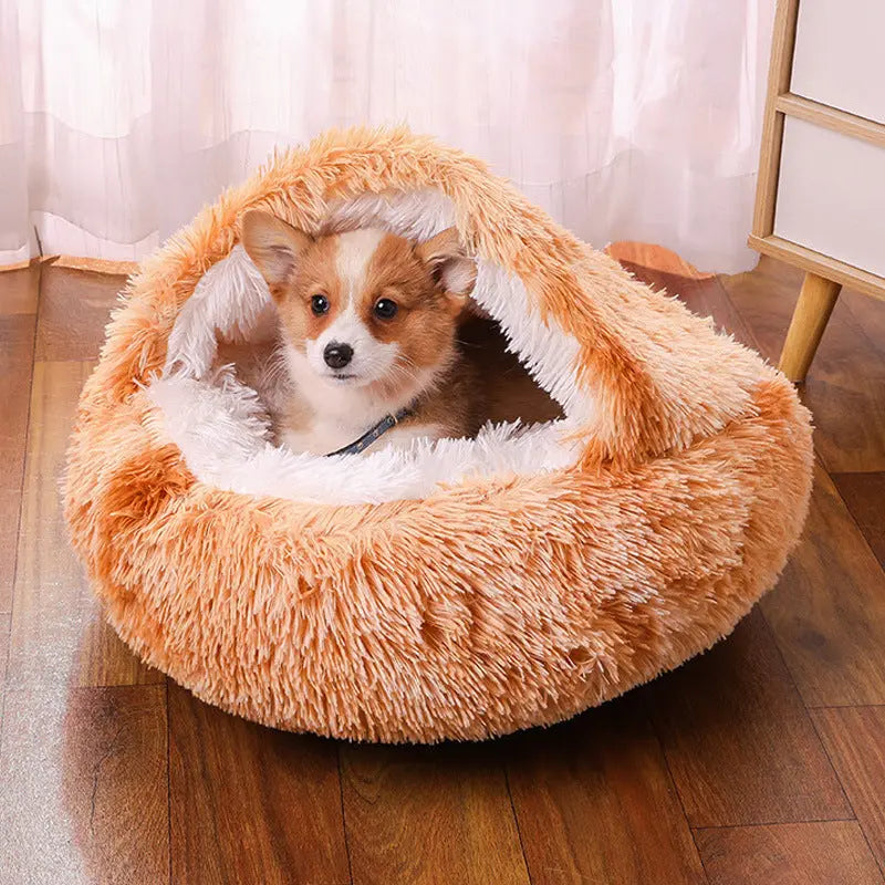CozzyZoo | Waterproof CozyNest Dog & Cat Kennel - Warm Semi-Enclosed Pet Bed 🐾 pets home