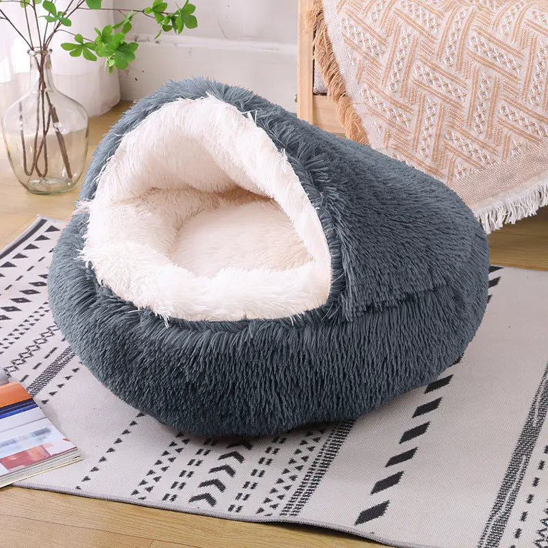 CozzyZoo | Waterproof CozyNest Dog & Cat Kennel - Warm Semi-Enclosed Pet Bed 🐾 pets home