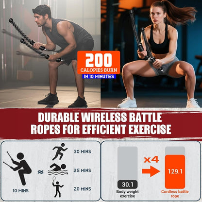 Olveni™ Ropeless Battle Ropes